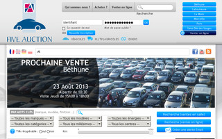 fiveauction.fr website preview