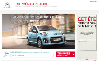 carstore.citroen.fr website preview