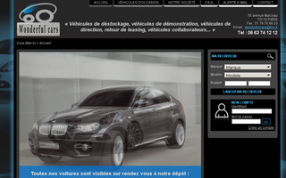 wonderfulcars.fr website preview