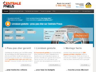 centralepneus.fr website preview