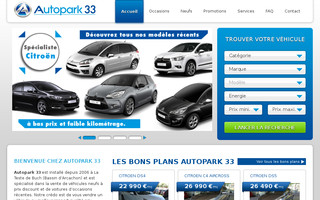 autopark33.fr website preview