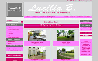 lucilia-b-immobilier.fr website preview