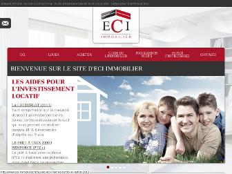 eci-immobilier.fr website preview