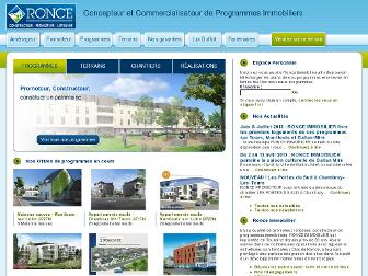 ronce-immobilier.fr website preview