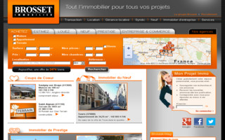 brosset-immobilier.fr website preview