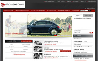 delorme-automobile.com website preview