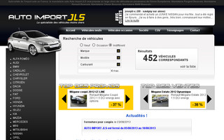 autoimportjls.com website preview