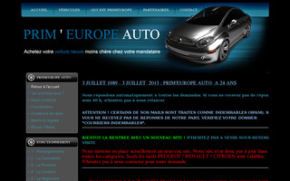 primeurope-auto.com website preview