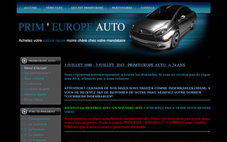 primeurope-auto.com website preview