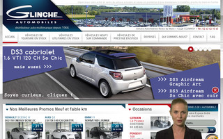 glinche-automobiles.com website preview