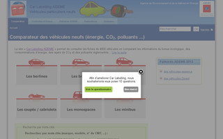 carlabelling.ademe.fr website preview