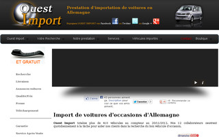 ouestimport.fr website preview