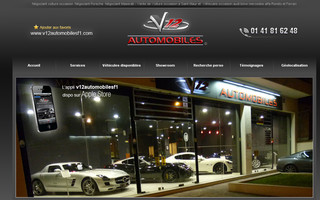 v12automobilesf1.com website preview