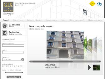 gix-immobilier.fr website preview