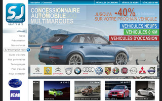sjautomobiles.fr website preview