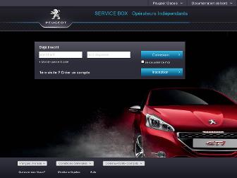 public.servicebox.peugeot.com website preview