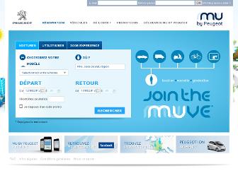 mu.peugeot.fr website preview