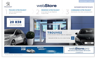 peugeotwebstore.com website preview