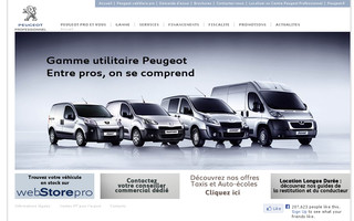 entreprises.peugeot.fr website preview