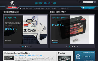 peugeotsport-store.com website preview