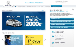 audoise.peugeot.fr website preview