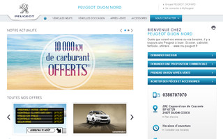 dijonnord.peugeot.fr website preview