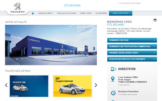 etsbelmas.peugeot.fr website preview