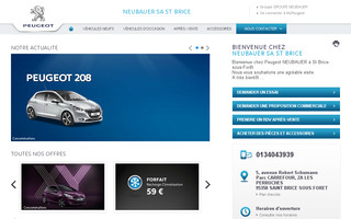 neubauer95.peugeot.fr website preview