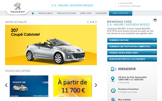 rodez.peugeot.fr website preview