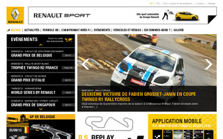 renaultsport.com website preview