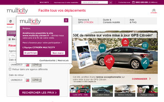 multicity.citroen.fr website preview