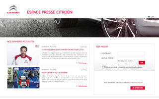 citroen-presse.com website preview