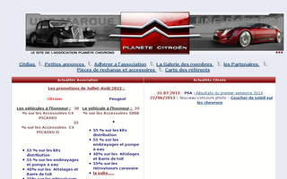 planete-citroen.com website preview