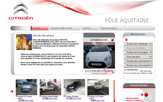 citroen-aquitaine.fr website preview