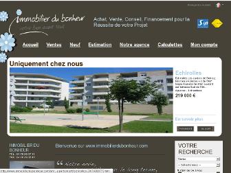 immobilierdubonheur.com website preview