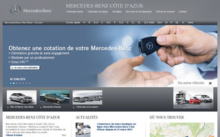 cotedazur.mercedes.fr website preview
