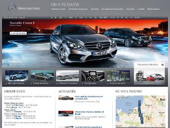 davis.mercedes.fr website preview