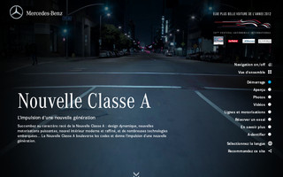 a-class.mercedes-benz.com website preview