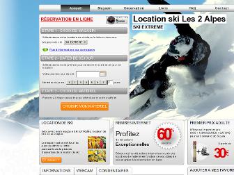 location-ski-les2alpes.fr website preview