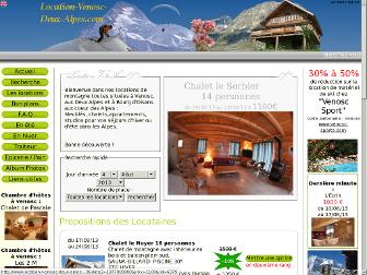 location-venosc-deux-alpes.com website preview