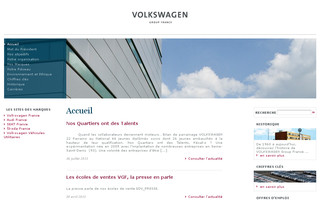 volkswagengroup.fr website preview