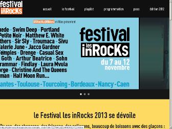 festival2012.lesinrocks.com website preview