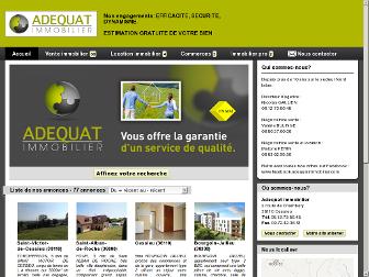 adequatimmobilier.com website preview