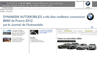 dynamism-automobiles.bmw.fr website preview