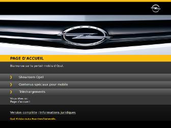 fr.opel.mobi website preview