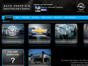 opelcambrai.fr website preview