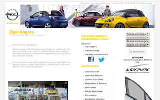 opel-angers.fr website preview