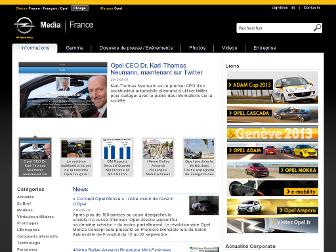 media.opel.fr website preview