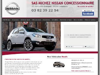 michez-nissan.fr website preview