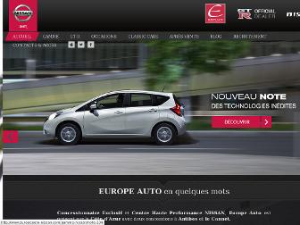 europeauto-nissan.com website preview